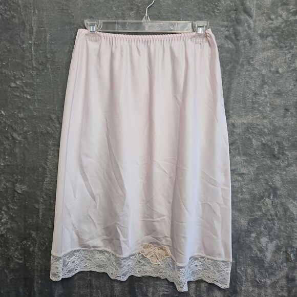 Barbizon Women's Sz Med Half Slip Pink lace - Picture 1 of 11